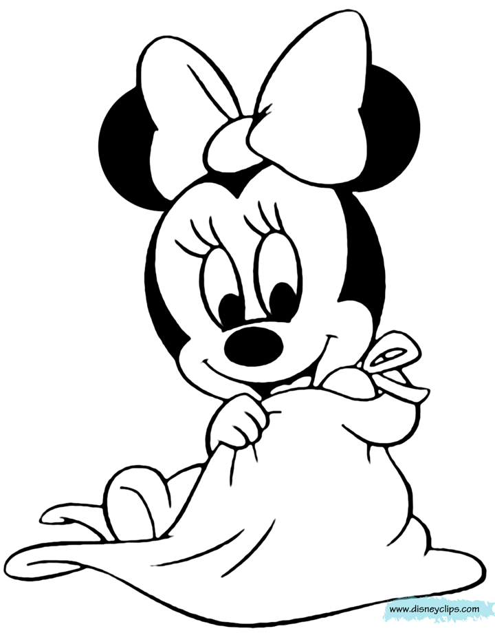 Baby Minnie Coloring Pages - Coloring Home