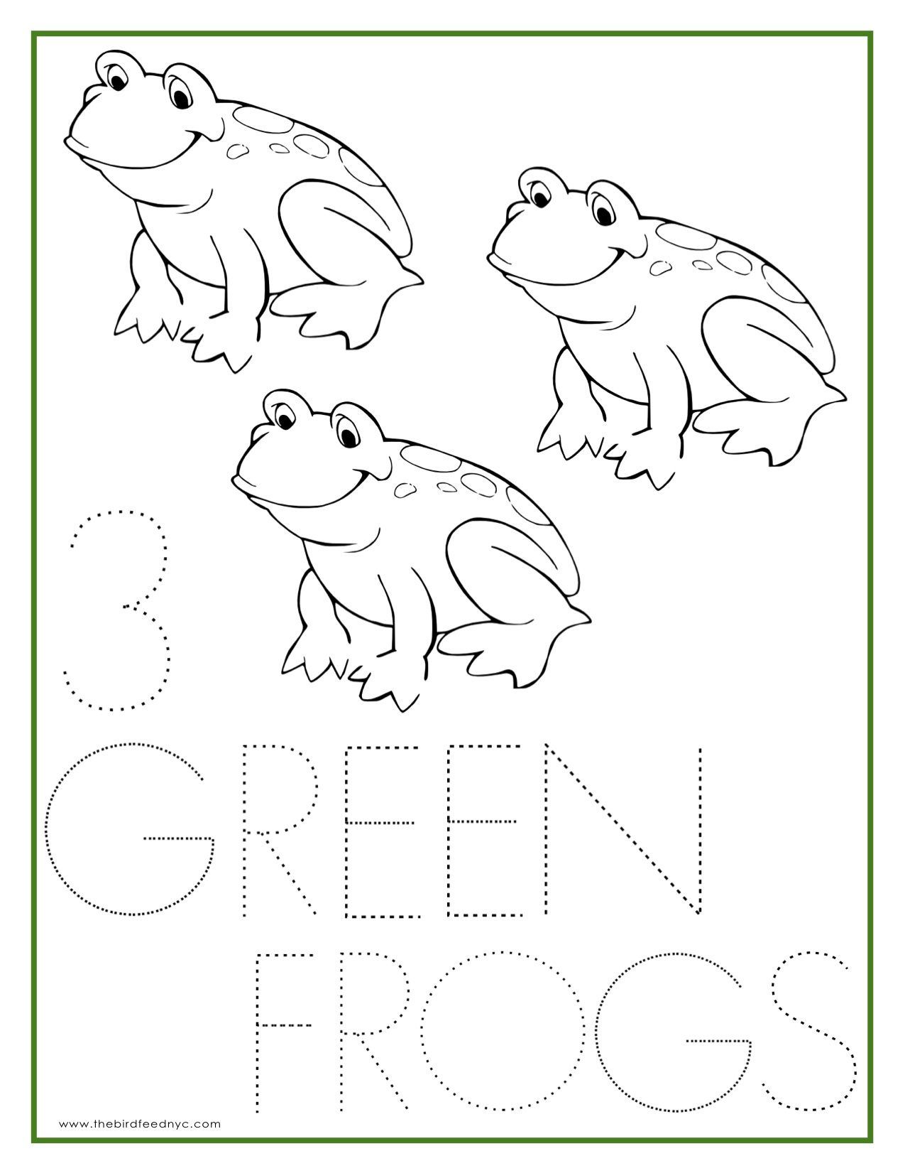 Numbers Coloring Sheets (1 - 5)