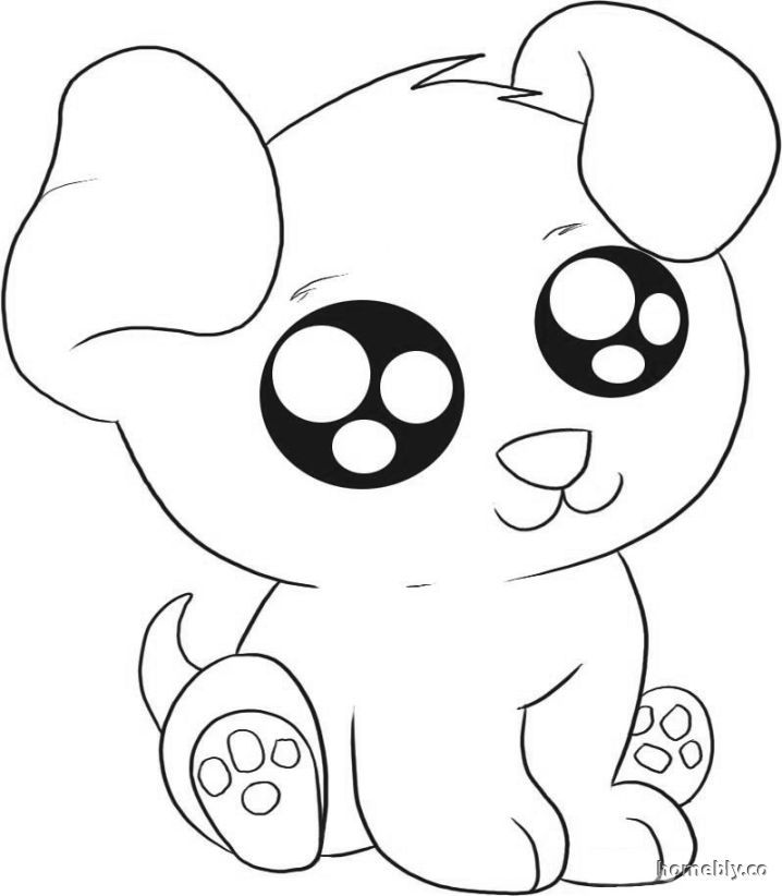 Coloring Puppies - Coloring Pages for Kids and for Adults