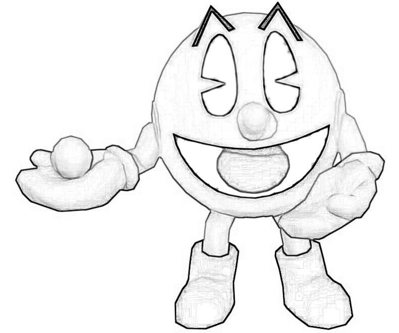 Pac Man - Coloring Pages for Kids and for Adults
