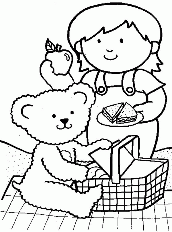 Coloring Pages Picnics - Coloring Home