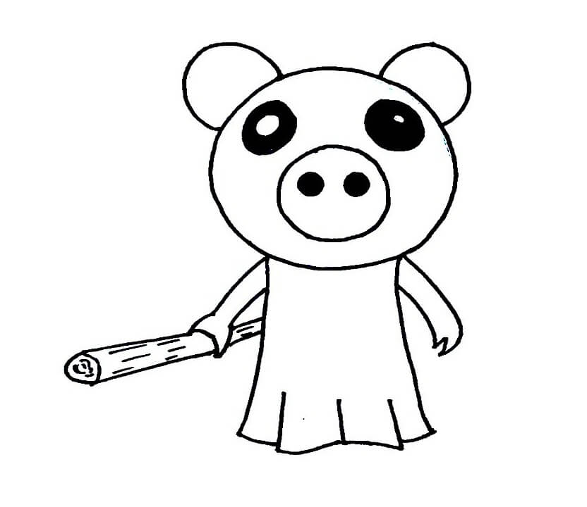 Piggy Roblox 4 Coloring Page - Free ...coloringonly.com