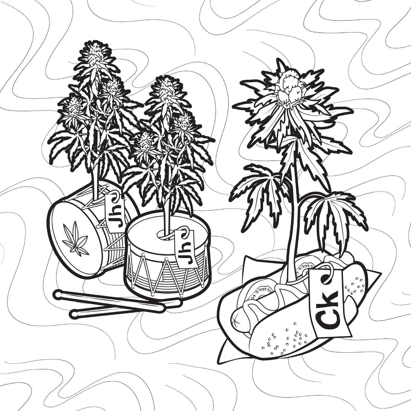 Amazon.com: Wiz Khalifa's Weed Farm Coloring Book (9781612438955): Khalifa,  Wiz: Books