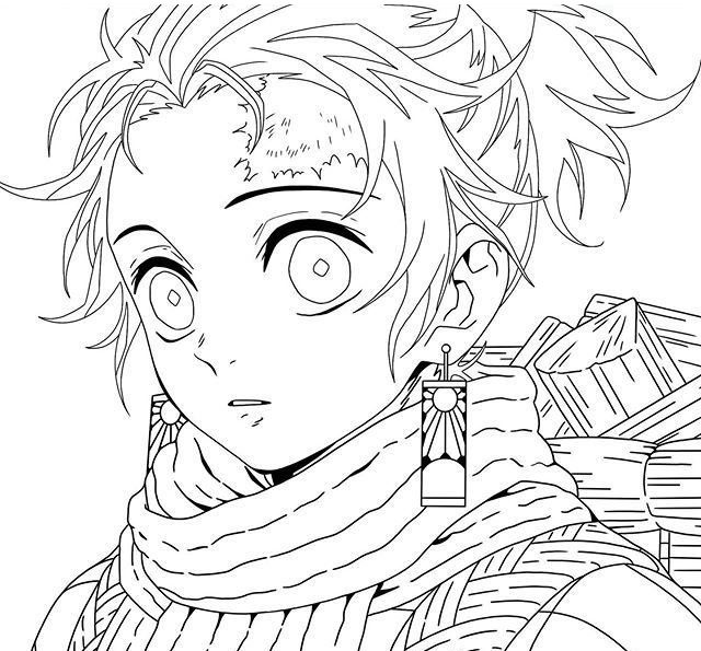 Demon Slayer Coloring Page. New Image Free Printable - Coloring Home