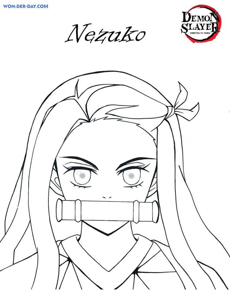 demon slayer coloring pages printable coloring pages