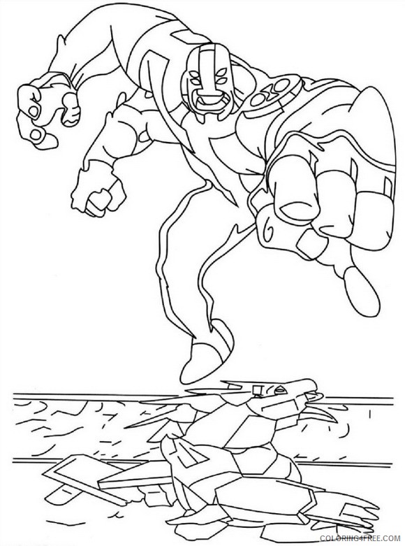 four arms ben 10 coloring pages Coloring4free - Coloring4Free.com
