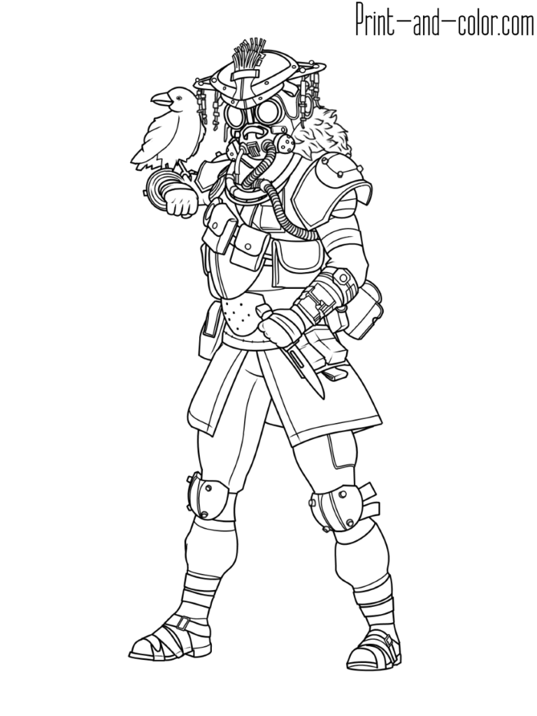 Apex Legends coloring pages | Print and Color.com in 2020 | Coloring pages,  Color, Apex