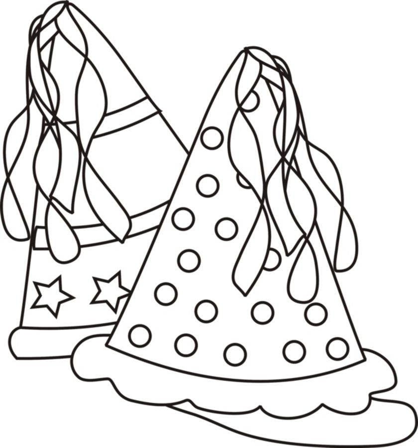 Party Hat Coloring Pages - Coloring Home