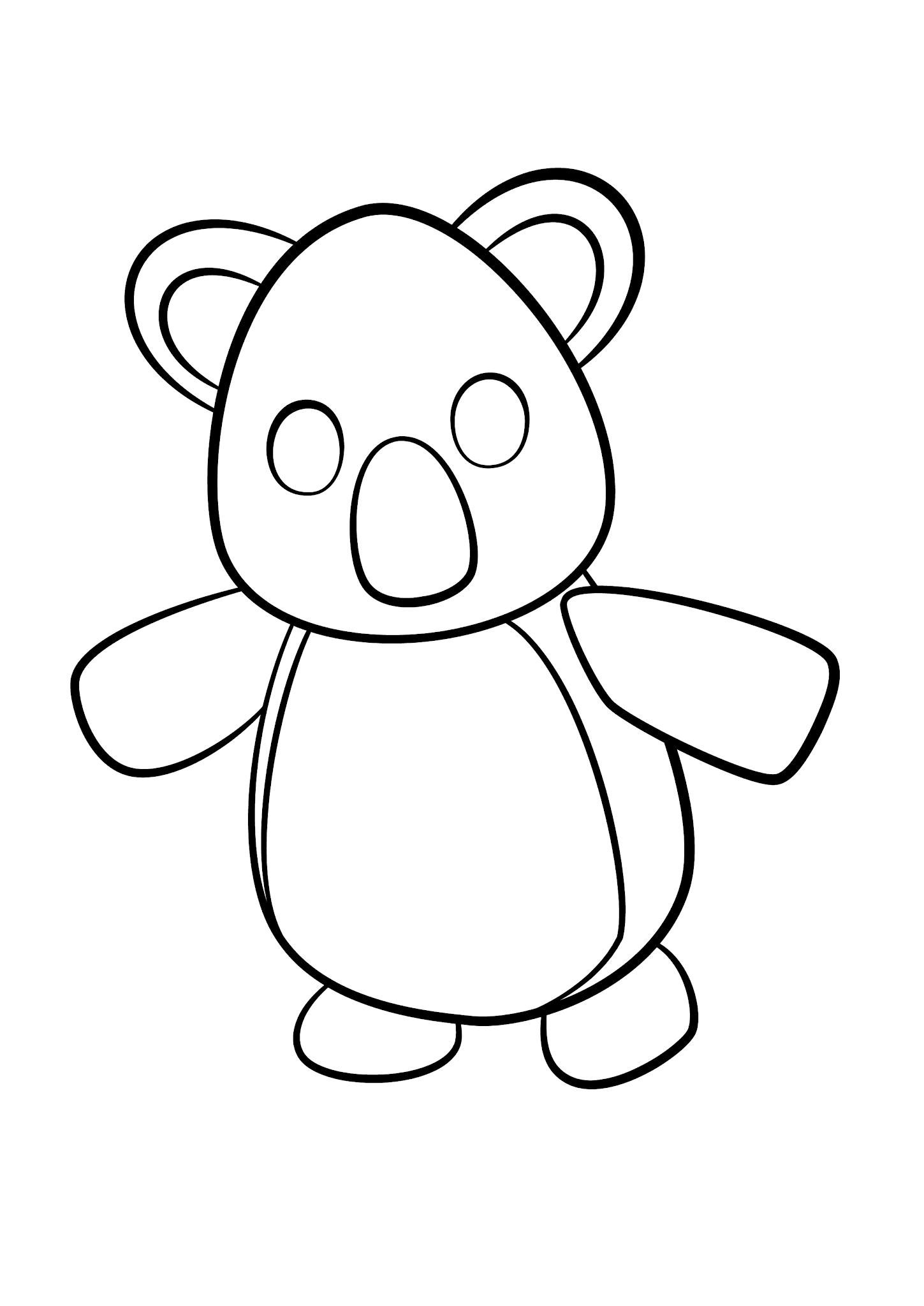 Roblox Adopt Me Coloring Pages Koala (Page 1) - Line.17QQ.com
