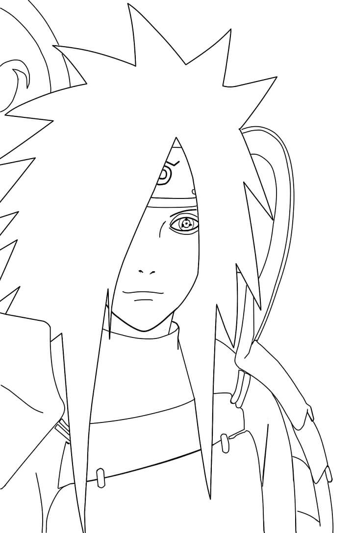 young madara Coloring Page - Anime Coloring Pages
