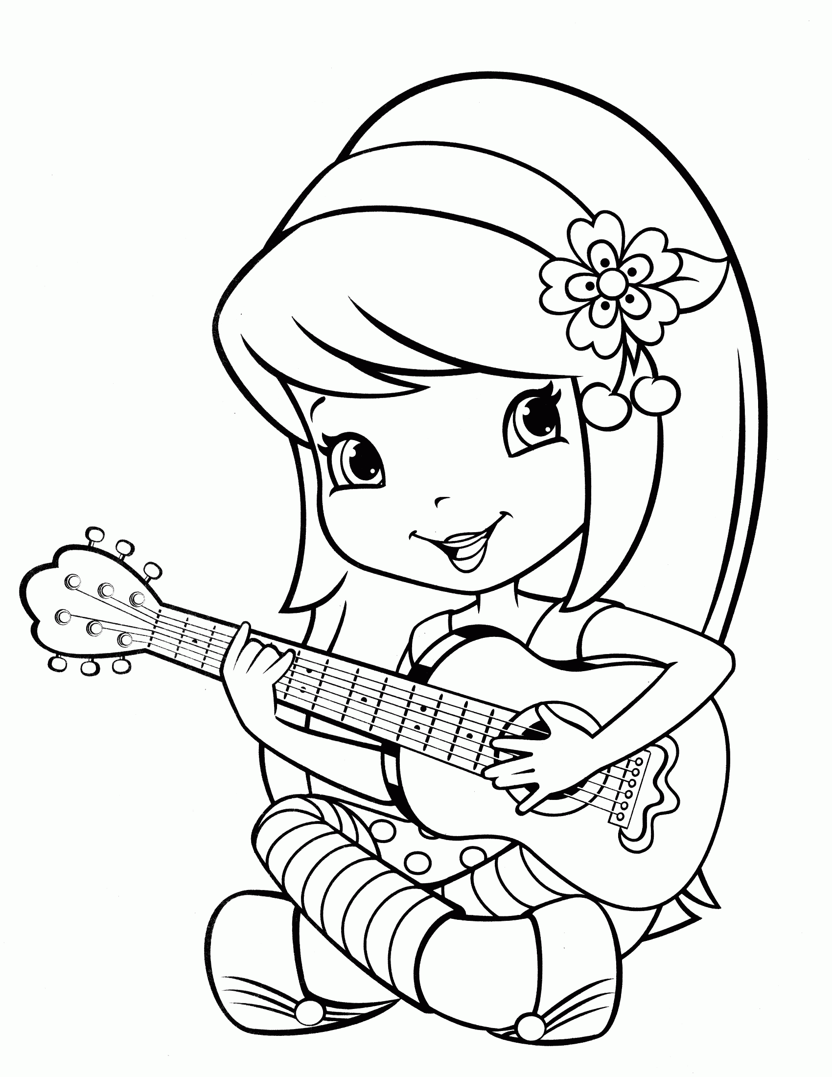 Coloring Pages Of Strawberry Short Cake - Coloring Home
