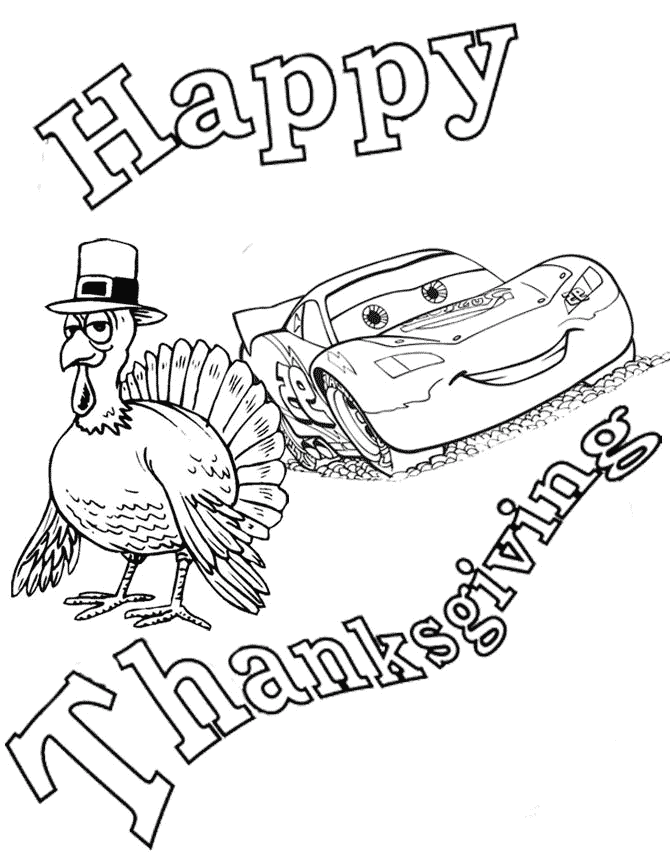 Thanksgiving Disney - Coloring Pages for Kids and for Adults