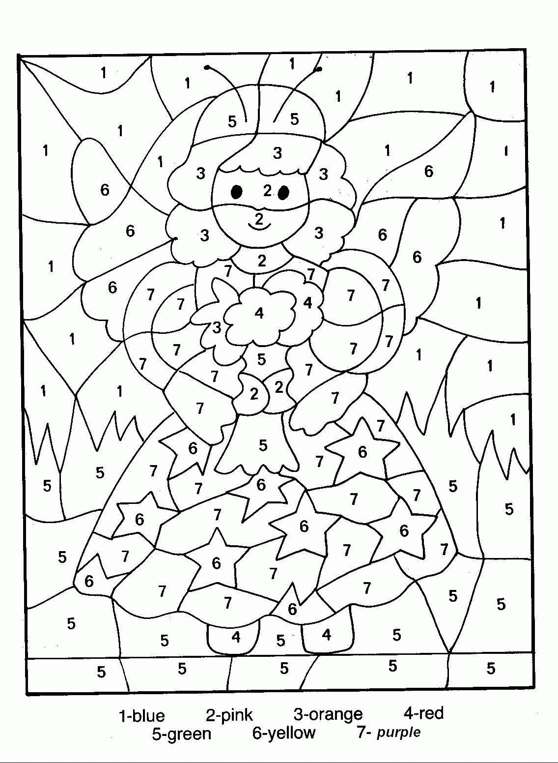 Coloring Pages With Color Codes - Coloring