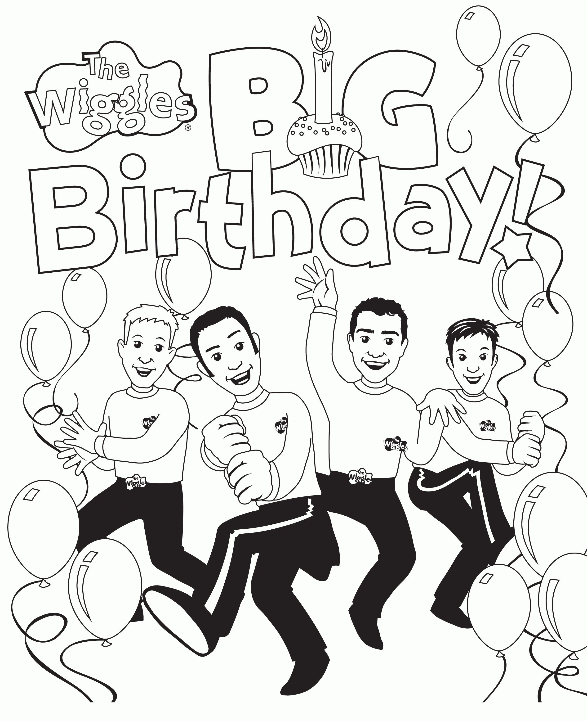 The Wiggles Coloring Pages - Coloring Home