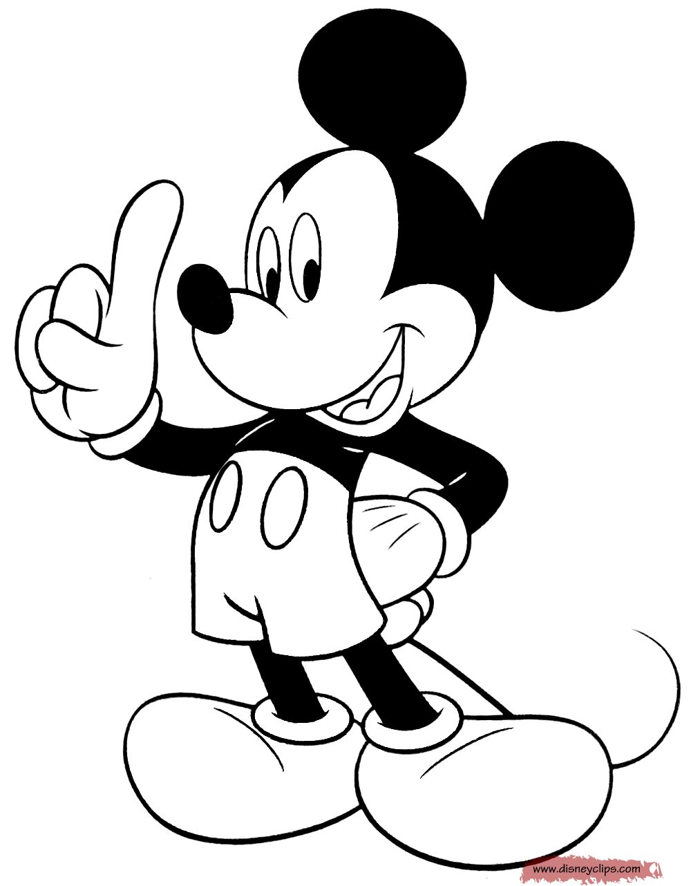Mickey Mouse Picture Coloring Sheets Coloring Home