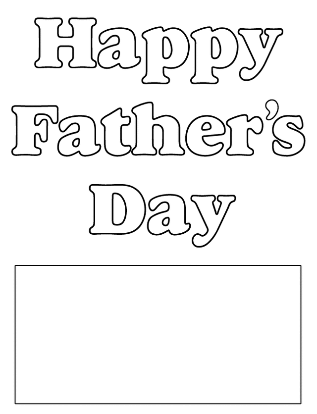 Happy Father's Day - Free Printable Coloring Pages