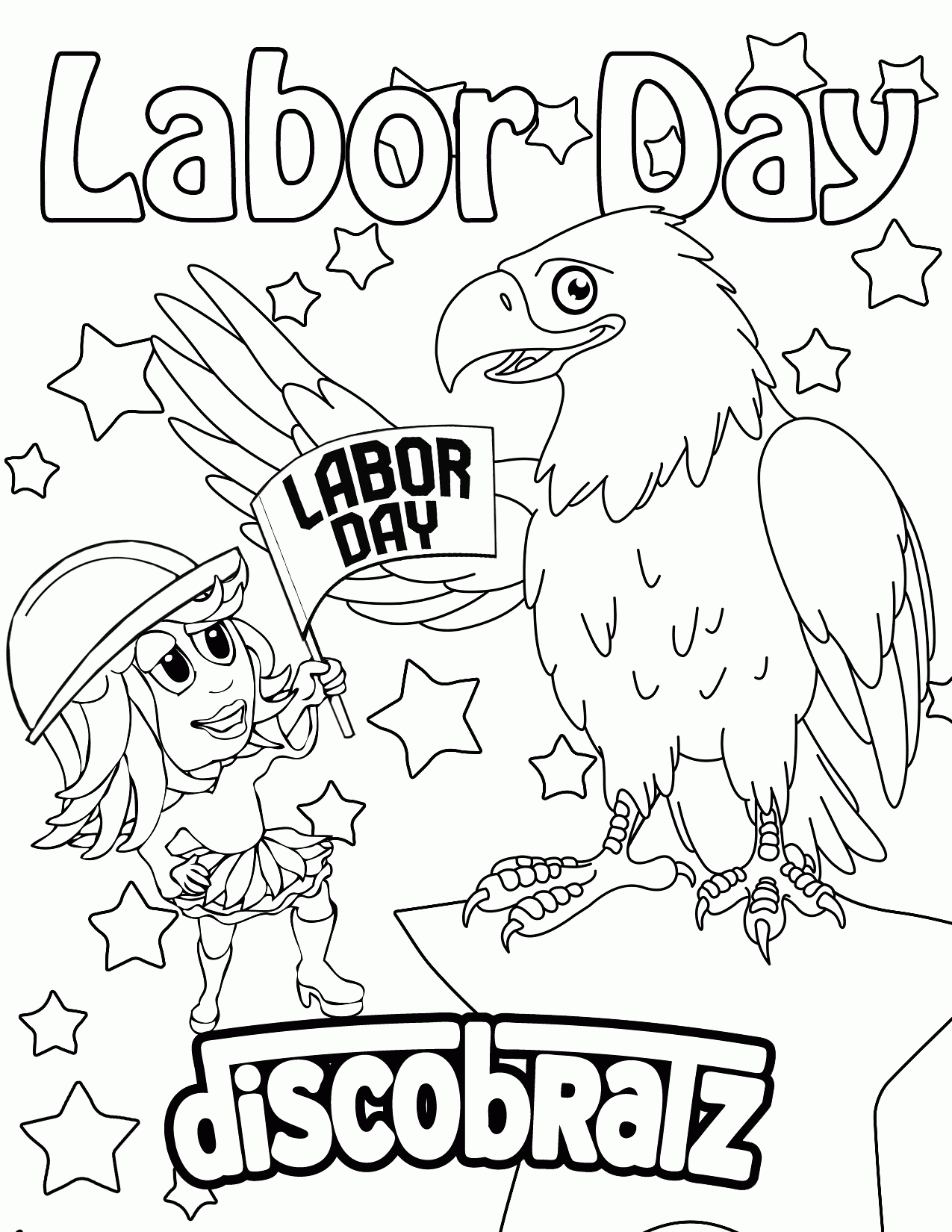 Labor Day Coloring Pages - Coloring Home