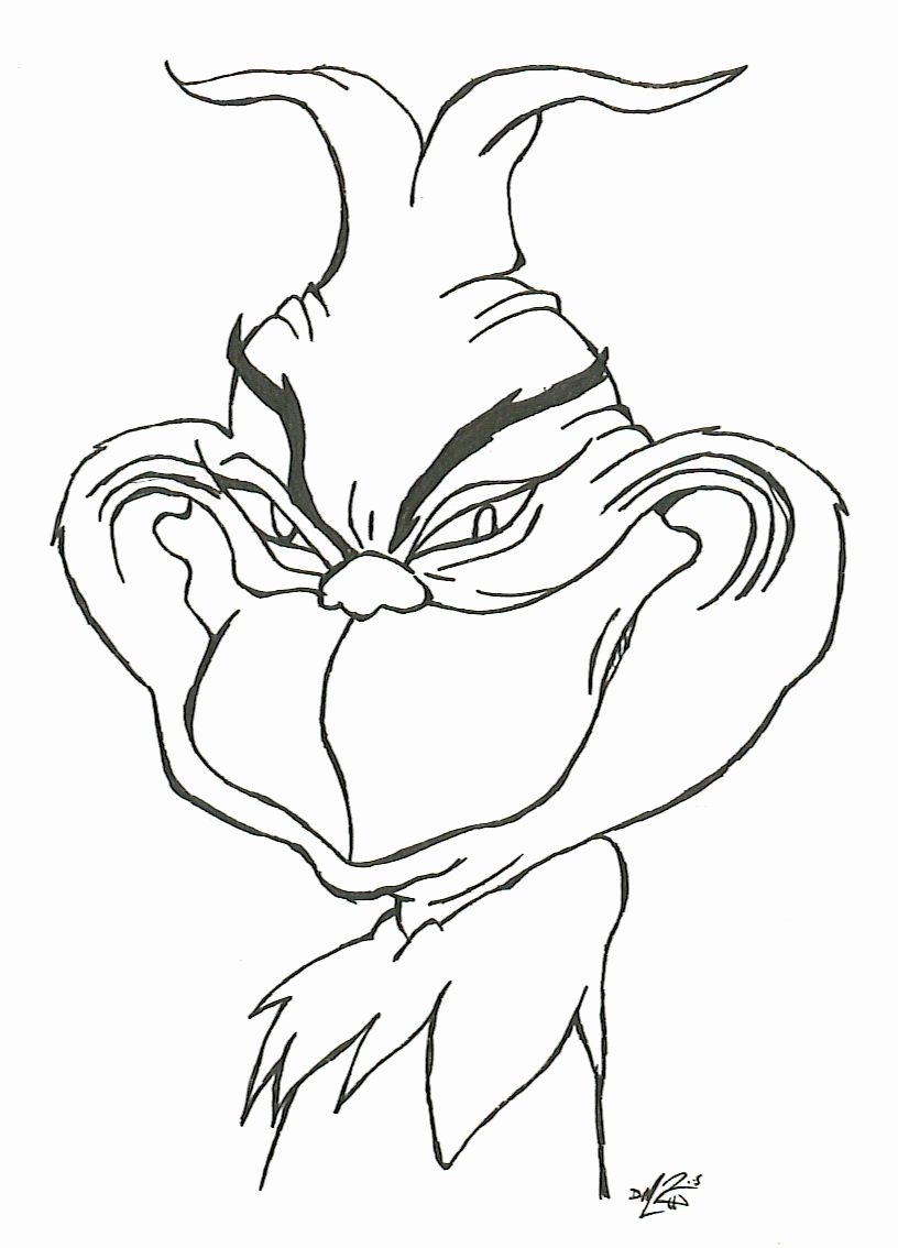 Grinch coloring page
