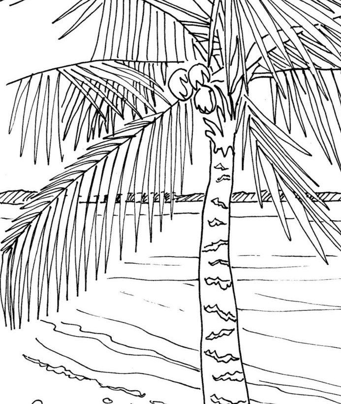 Coloring page beach boardwalk digital by ColorCoastalArt on Etsy