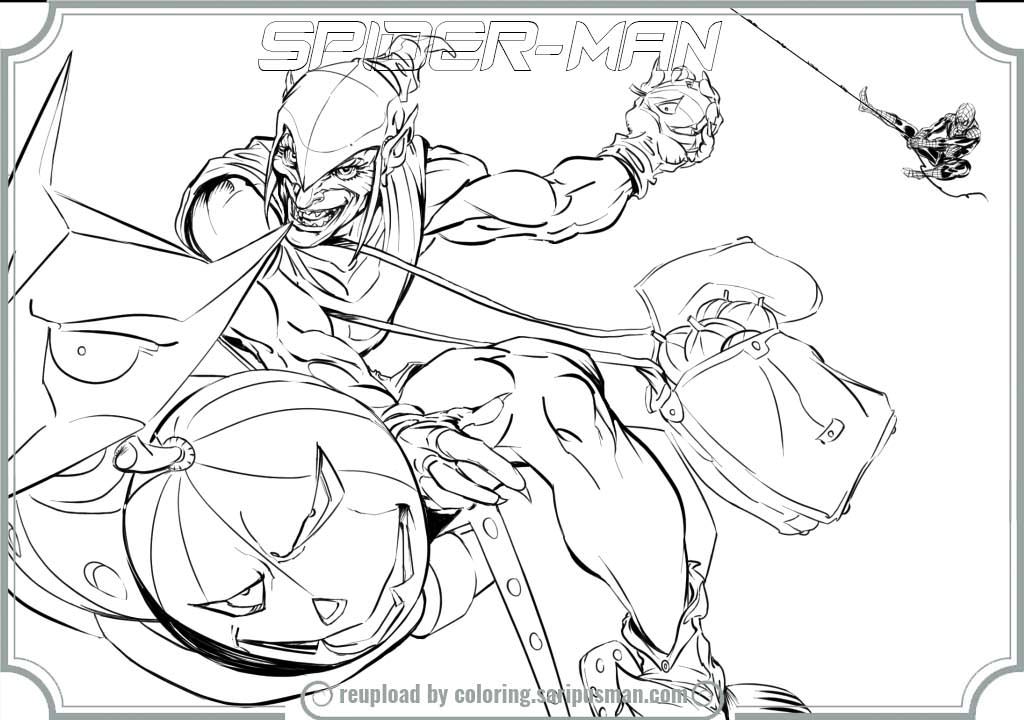 Spiderman 3 New Goblin Coloring Pages - High Quality Coloring Pages