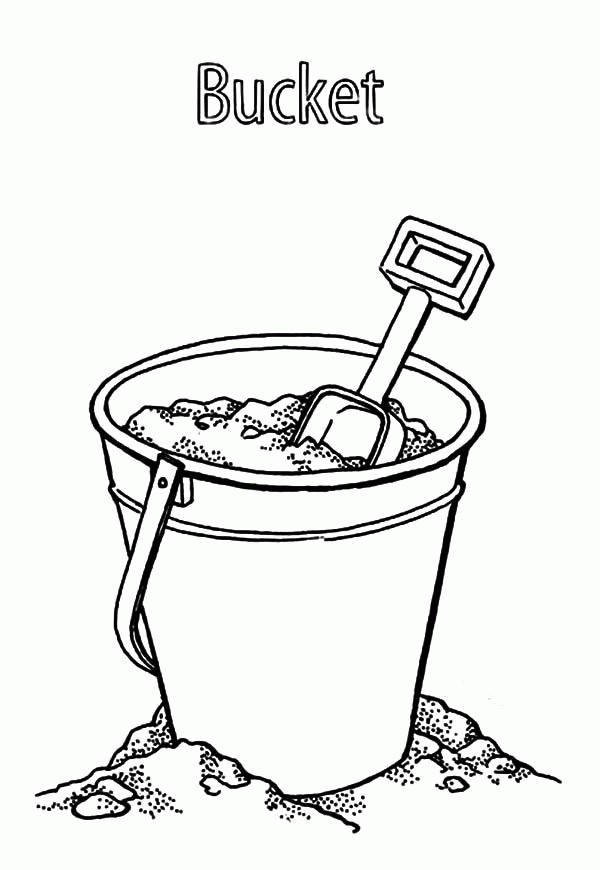 Download Bucket Coloring Page - Coloring Home