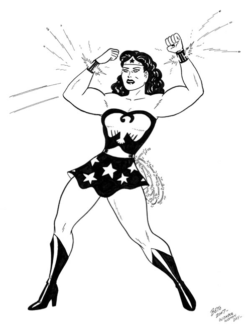 Wonder woman clipart black and white - ClipartFest