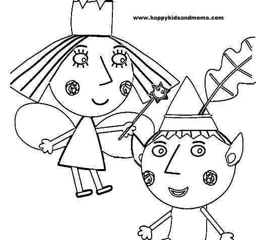 Ben and Holly Coloring Pages | Coloring pages, Ben, holly, Free ...