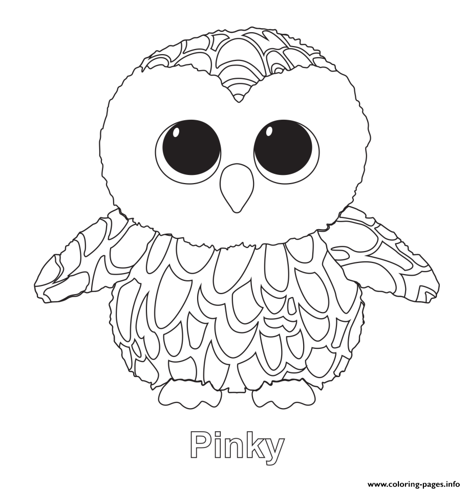 Pinky Beanie Boo Coloring Pages Printable