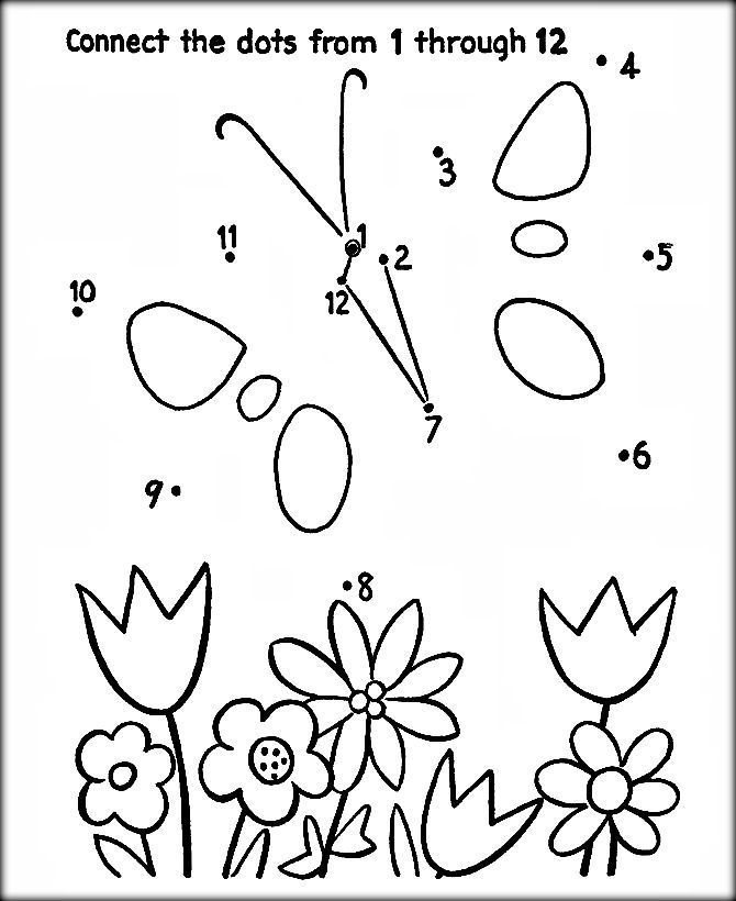 Free Dot To Dot Coloring Pages For Preschoolers - Color Zini