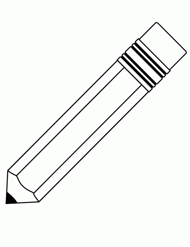 Pencil Printable Coloring Pages