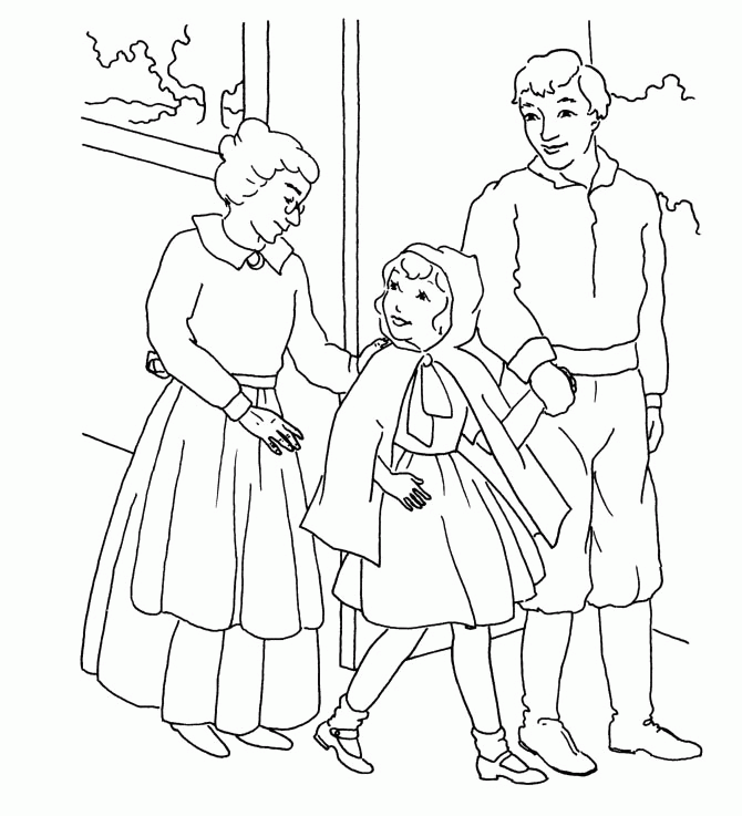 Little Red Riding Hood Coloring Pages - Coloring Home