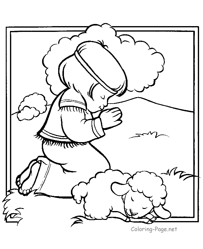 bible boy Colouring Pages