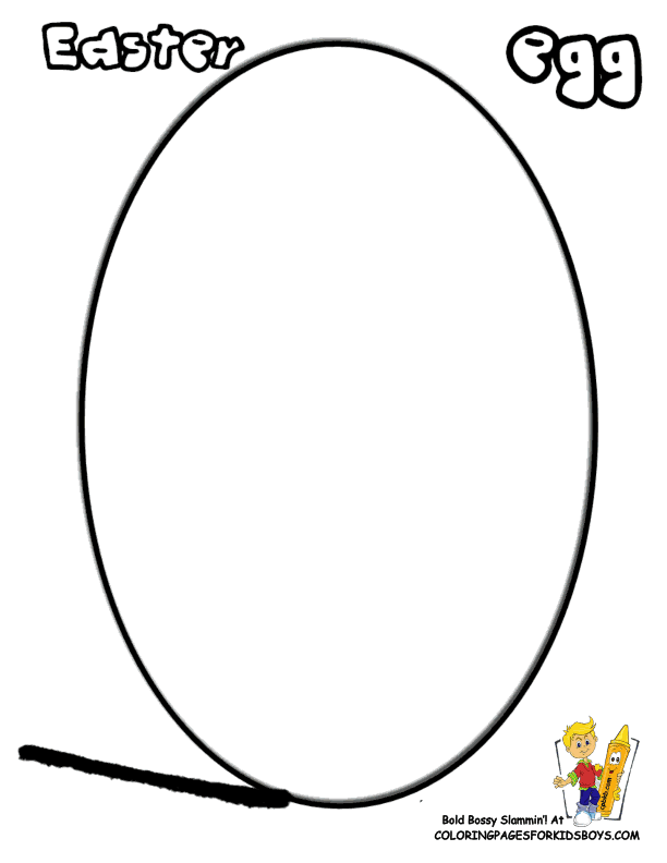 easter egg coloring pictures
