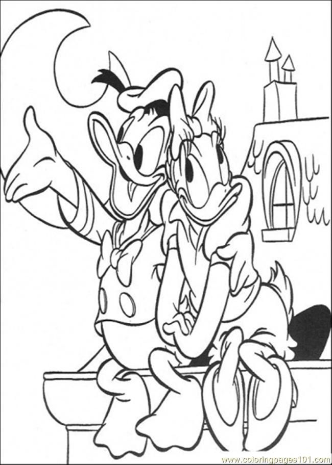 Donald And Daisy Duck Coloring Pages - Coloring Home