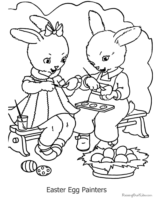 Easter Pages to Print and Color - 014