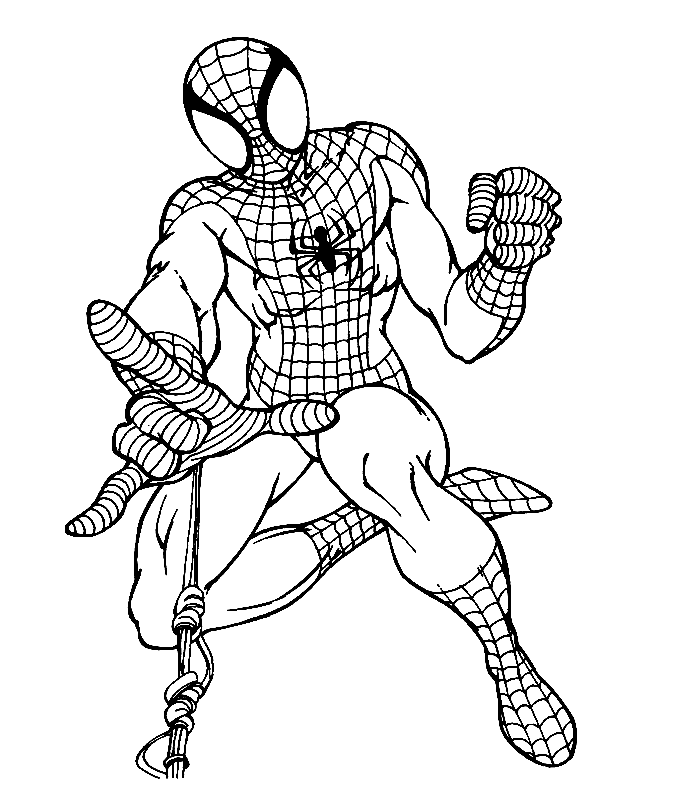 Spiderman Colour In Pictures Coloring Home