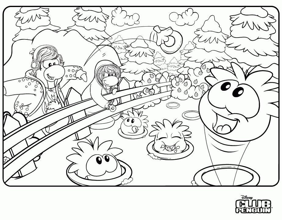 Printable Coloring Book : Club Penguin Coloring Pages Club Penguin 