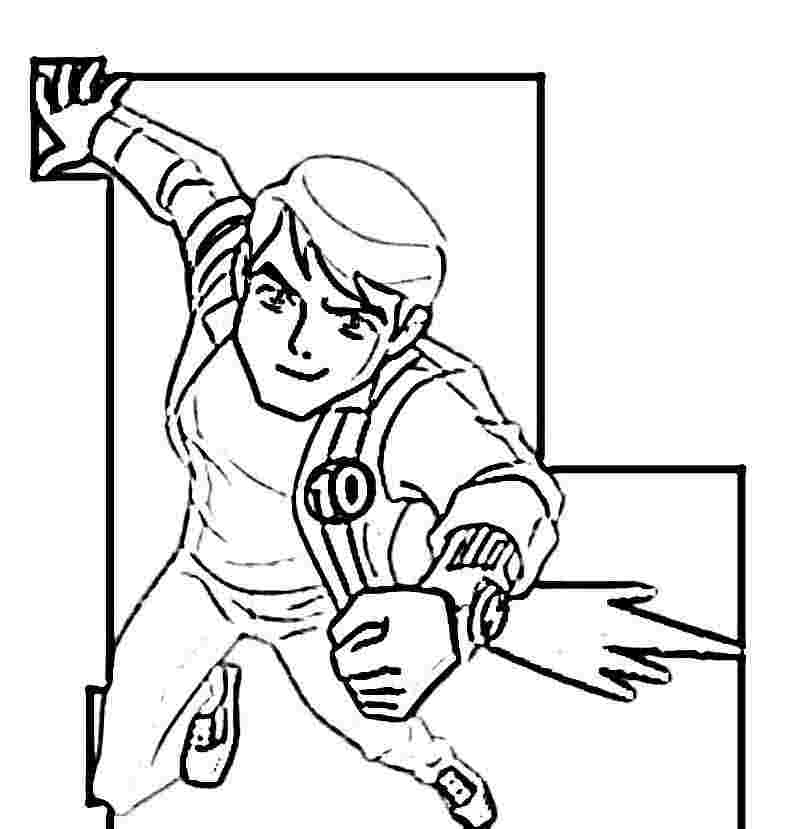 BEN 10 FREE COLORING PAGES