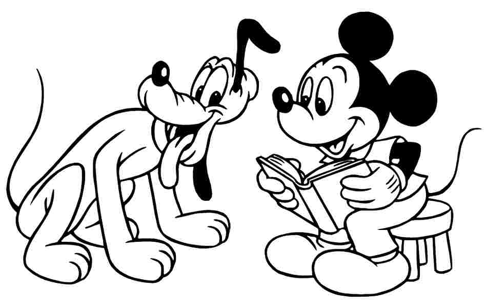 Free Printable Coloring Pages Cartoon Disney Pluto For Kids & Boys #