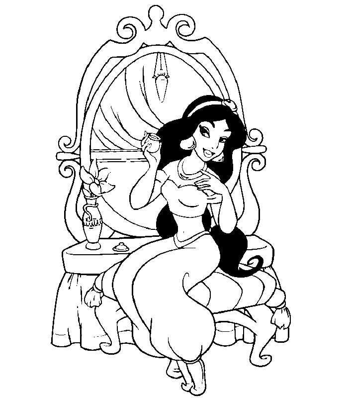 Disney Princess Coloring Pages Cute | Free Printable Coloring Pages