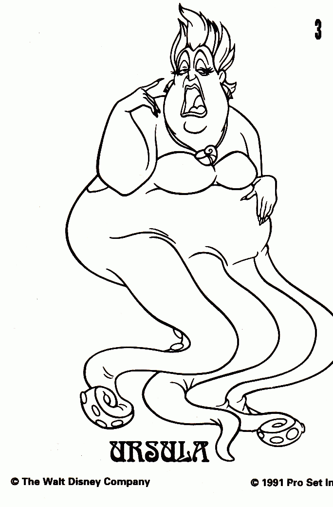 ursula coloring pages