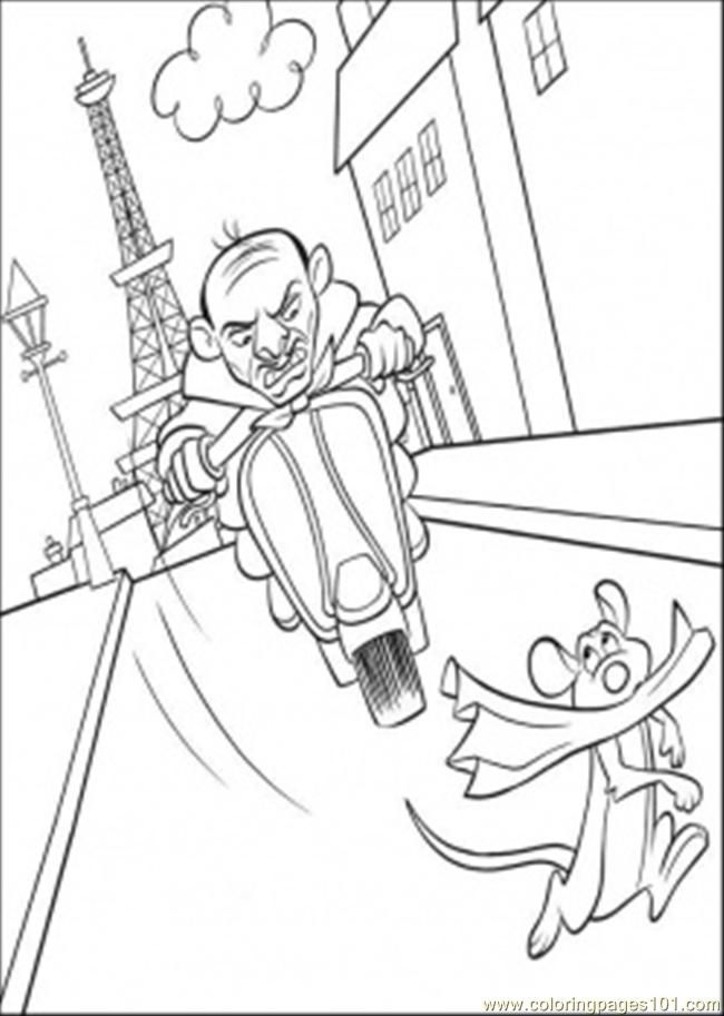 Coloring Pages This Man Wants To Kill Remy (Cartoons > Ratatouille 