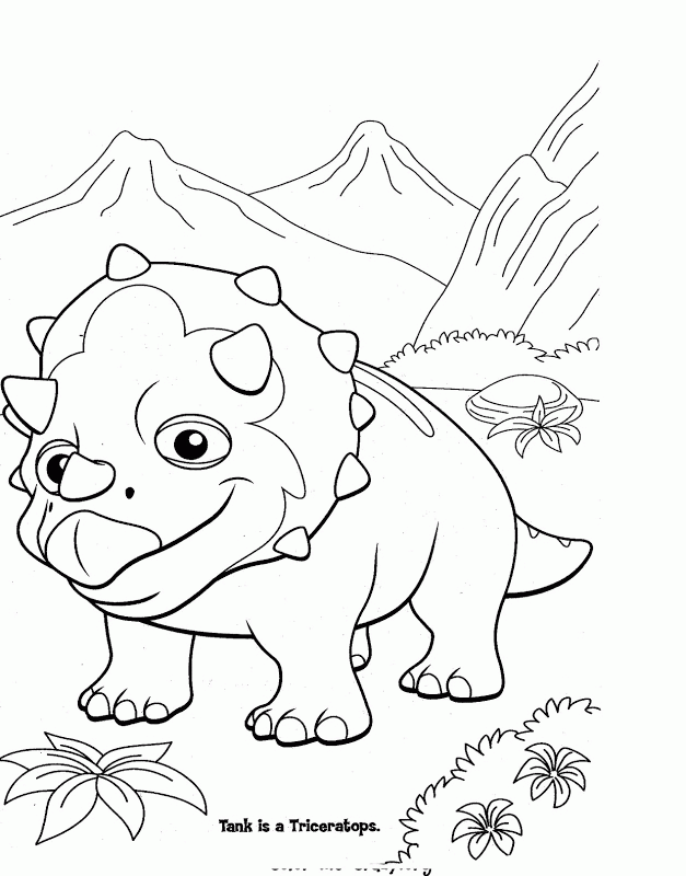 Free Dinosaur Coloring Pages |