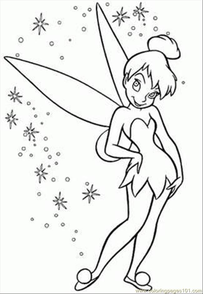 Free Printable Colouring Pictures Tinkerbell