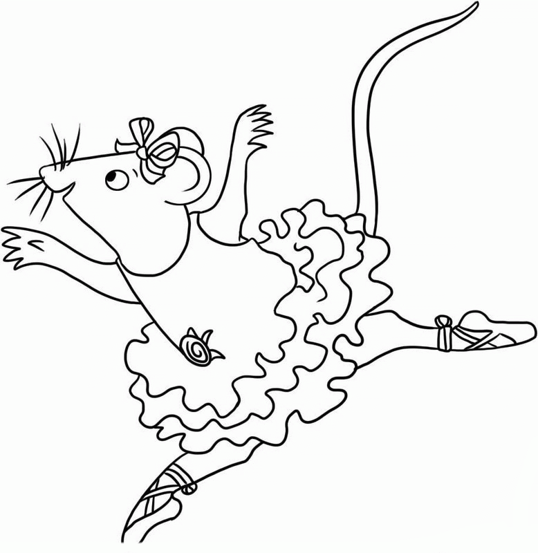 Angelina Ballerina | Free Printable Coloring Pages – Coloringpagesfun.