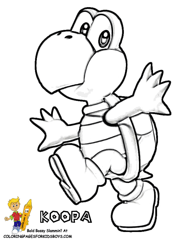 Koopa kids Colouring Pages