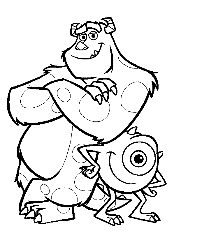 Coloring Pages Monsters Inc - Free Printable Coloring Pages | Free 