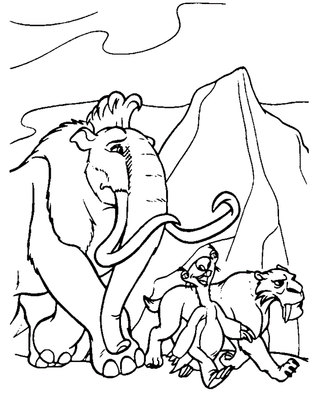 Ice Age Coloring Pages Online | Free Coloring Online