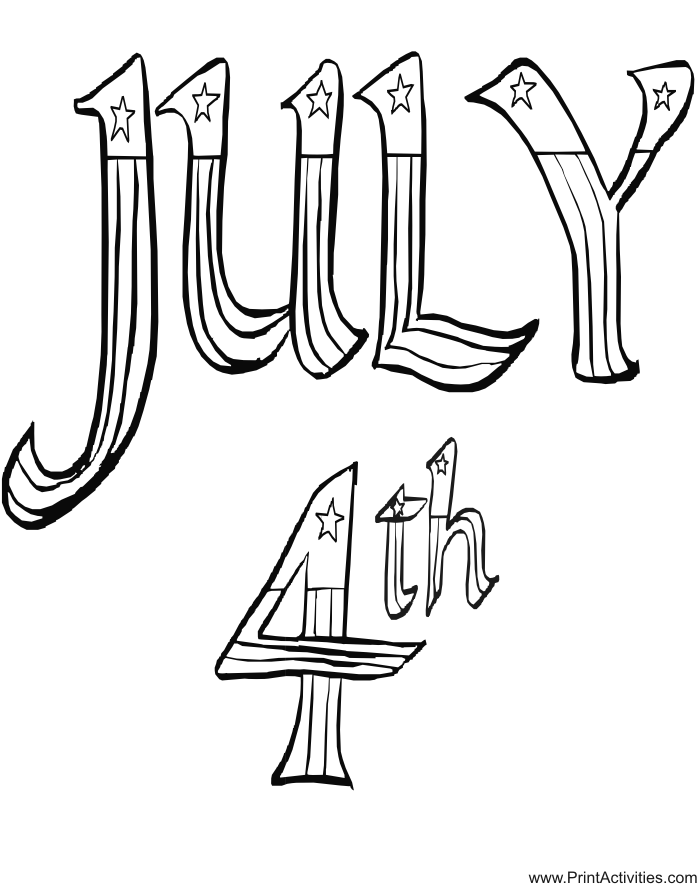 July 4th Coloring Pages - Coloring Home