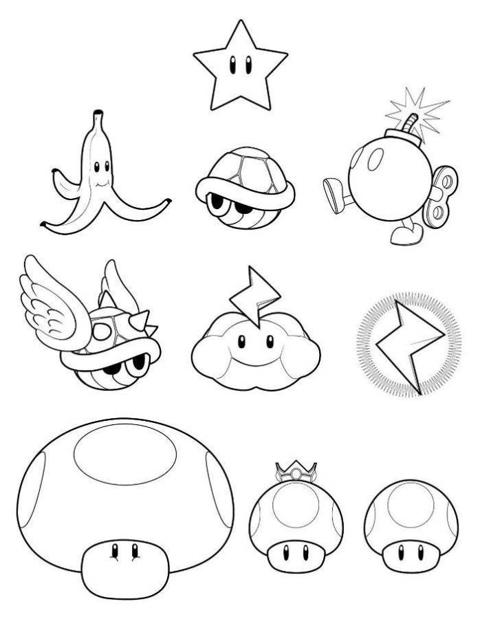 Print Free Mario Coloring Pages Games or Download Free Mario 